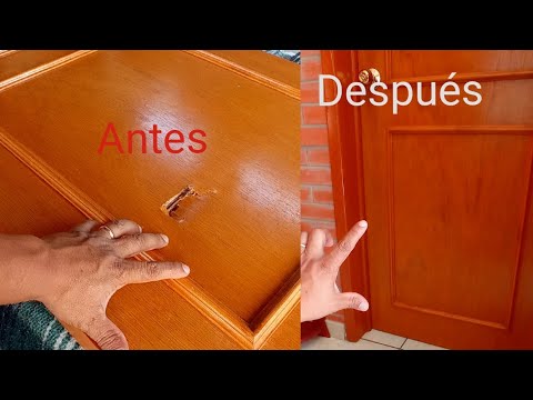 PUERTA ROTA REPARACIÓN PASO A PASO FÁCIL #elmueblemoderno