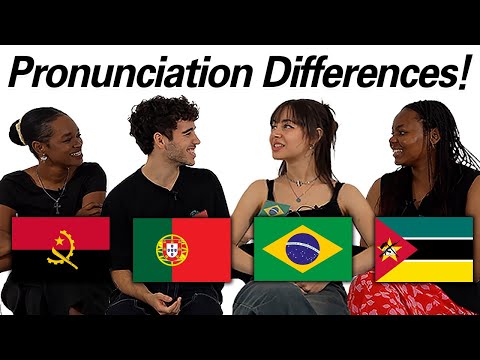 Word Differences Between 4 Portugusese Speaking Countries!! Brazilian Portuguese is So UNIQUE!!