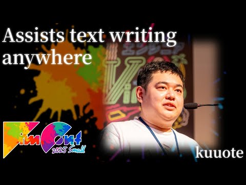 Assists text writing anywhere