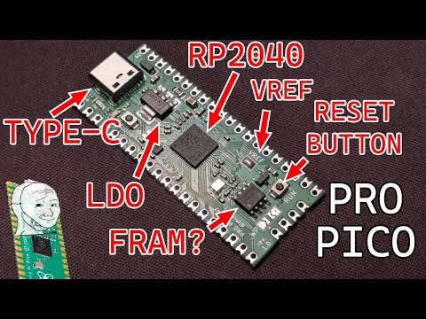 The Pi Pico has problems, so I made my own, the ProPico