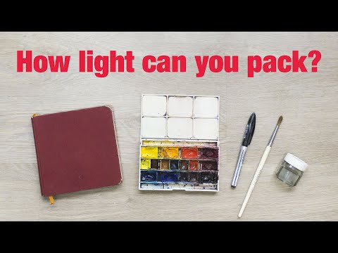 How to pack light for your sketching trip overseas