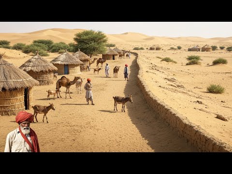 Unseen Desert Life near India Pakistan border | Desert Women Morning Routine | Culture of Pakistan