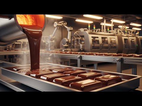 How Chocolate Bars Are Made 🍫 – Cinematic Factory Process Explained