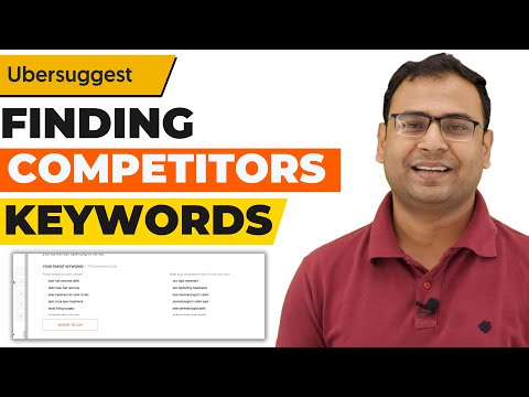 Finding Competitors Keywords In Uber Suggest | Uber Suggest in Hindi | UberSuggest Course | #5