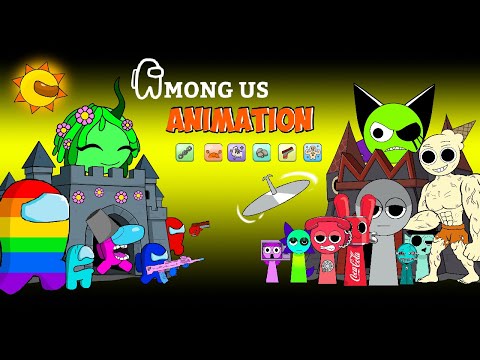 어몽어스 Among Us VS Incredibox Sprunki Battle Tower Bonus | AMONG US FUNNY ANIMATION