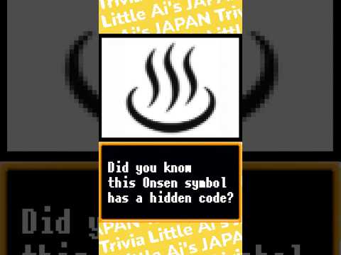 Did you know this Onsen symbol has a hidden code? ♨️✨ #shorts