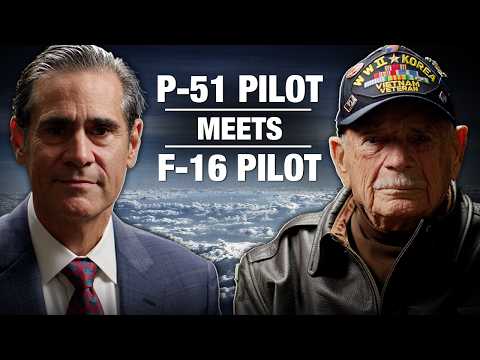 WWII P-51 Fighter Pilot Meets F-16 Fighter Pilot | Joe Peterburs & Marc Sasseville