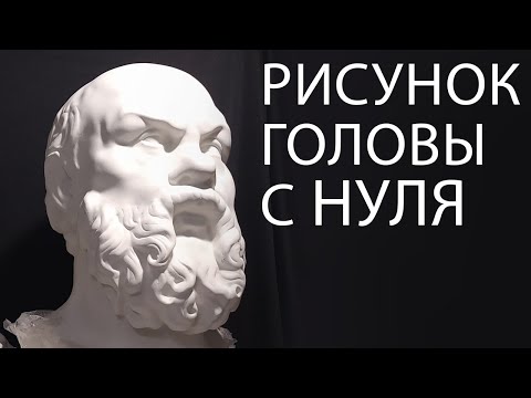 #6 Рисунок гипсовой головы с НУЛЯ, Сократ