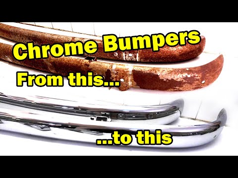 How to restore the chrome on 60 year old bumpers.