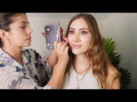 ASMR Korean Makeup Look & HairStyling | Radiant Skin, Cleansing, Shimmery Eyeshadow