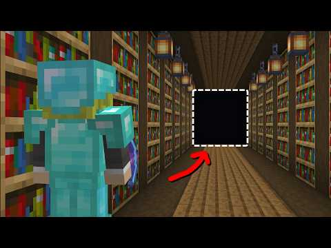 I Built A Secret Library in Minecraft Hardcore
