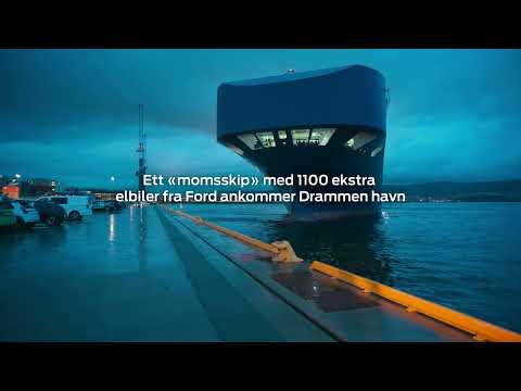 Over 1100 nye Ford-elbiler på «momsskip» til Norge | Ford Norge