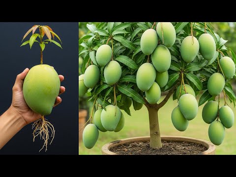 🥭4 Tricks to grow of mango _ how to grow mango tree in pot #mango