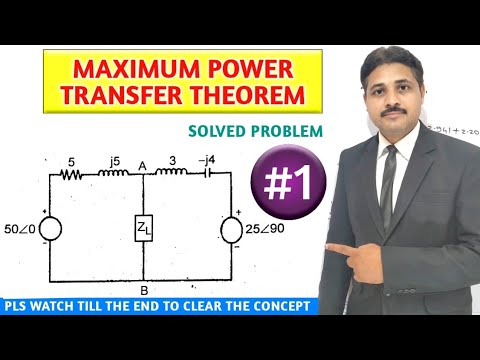 MAXIMUM POWER TRANSFER THEOREM SOLVED PROBLEM 1 @TIKLESACADEMYOFMATHS