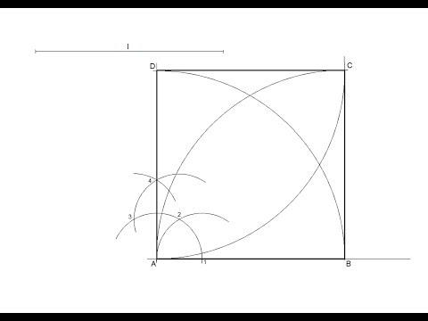How to draw a square knowing the length of one side