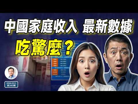 中國家庭收入的最新數據曝光，吃驚嗎？（文昭談古論今20260211第1663期）