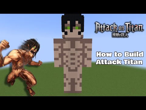 Minecraft | How To Build a Attack Titan Statue From (Attack on Titan)