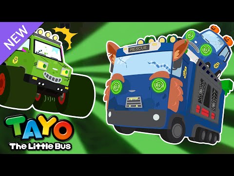 I'm the Zombie Supercar!🧟 | Halloween Songs for Kids | Rescue Team Songs | Tayo Sing-Along Show