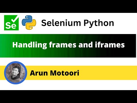 Handling iframes and frames in Selenium Python (Selenium Python)