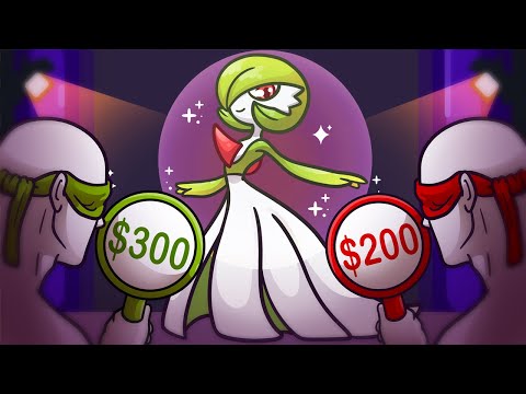 We auction Pokemon to each other BLIND, then battle!