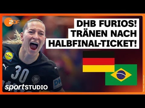 Deutschland – Brasilien Highlights | Viertelfinale Handball-WM der Frauen 2025 | sportstudio