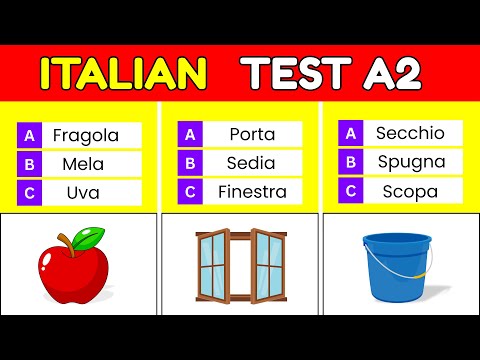 Italian Quiz for Beginners 🇮🇹 | 100 Essential Words You Must Know! (A1–A2 Test)