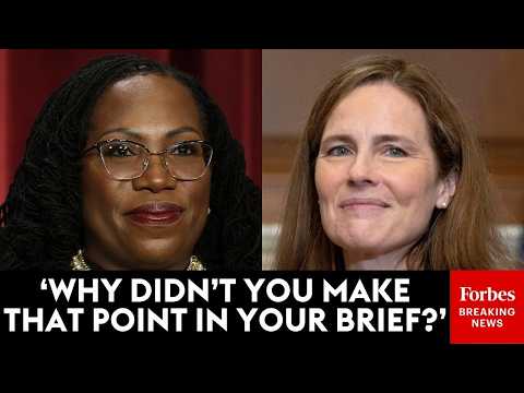Ketanji Brown Jackson And Amy Coney Barrett Tag-Team Lawyer Over Whether Or Not Asylum Case Is Moot