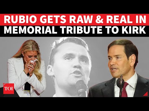 Rubio’s Voice Cracks But His Message Roars At Kirk Memorial; ‘Enemies Be Ready…’ | Watch
