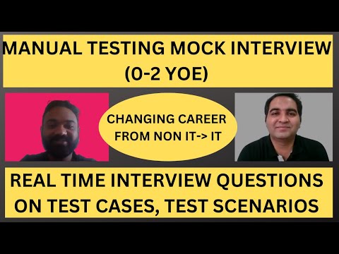 Manual Testing Interview For Freshers| Testing Interview Questions