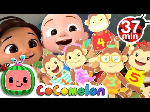 Five Little Monkeys Jumping on the Bed + More Nursery Rhymes & Kids Songs - CoComelon