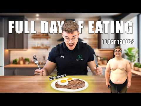 EVERY FOOD I ATE LOSING 130lbs | Full Day of Eating
