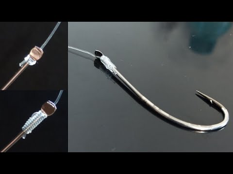 5 Fishing Knots For Spade Hooks (Snell Knot)