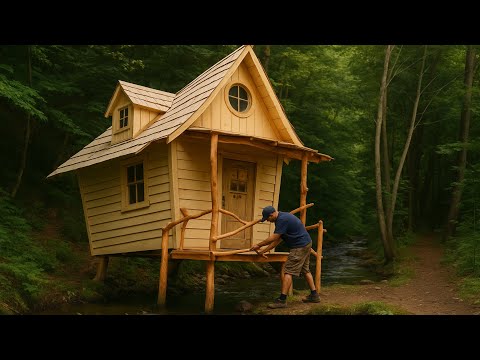 Built a House and Sauna by the River in 60 Days.