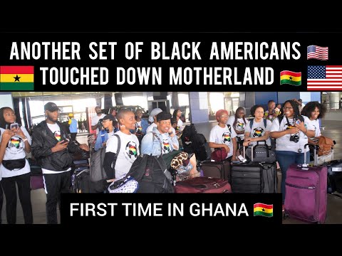 Kotoka International Airport Is Lit🔥 As Ghanaians🇬🇭 Welcome Another Set Of Black Americans🇺🇸 In 2 🇬🇭