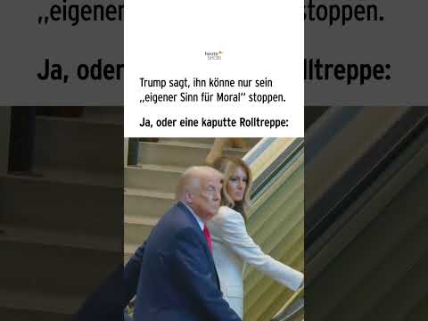 Trump sagt, ihn könne nur sein „eigener Sinn für Moral“ stoppen. | heute-show #shorts