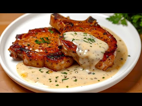 Mit diesen Schweinekoteletts haben Sie ein Abendessen wie im Restaurant! Mein Mann ist begeistert!