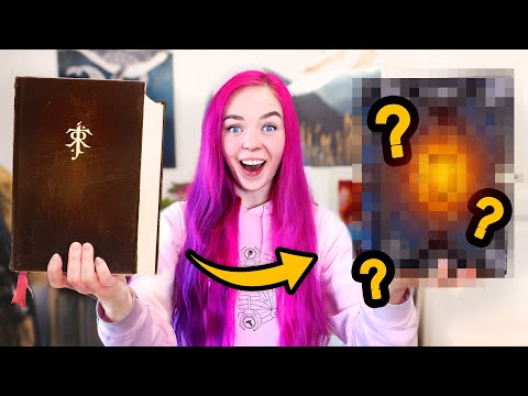 I massacred a Lord of the Rings book to make this