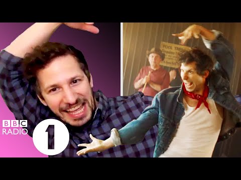 "Monster dab!" Andy Samberg on Palm Springs dancing, Brooklyn 99 shout-outs and Popstar wolf attacks