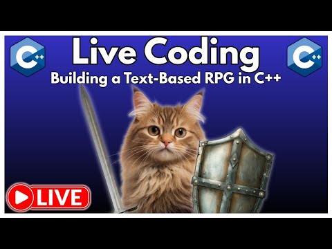 🧙‍♂️ LIVE CODING 🧙‍♂️ | Building a Text-Based RPG in C++ ⚔️