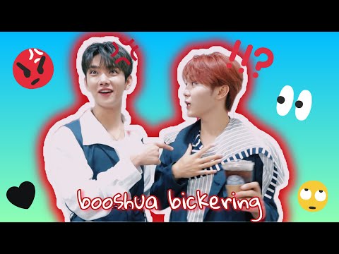 joshua and seungkwan being shady to each other : booshua love hate relationship
