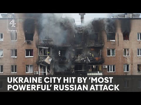 At least three dead in intense Russian bombing of Kharkiv