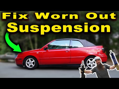 Replacing a COMPLETELY Worn Out, 20 Year Old Suspension ~ MK3 Volkswagen