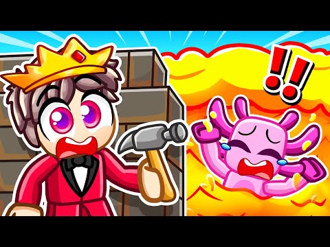 Build to Survive MAX LEVEL VOLCANO in Roblox!