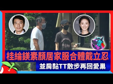狗仔直擊｜桂綸鎂素顏居家服合體戴立忍　並肩黏TT散步再回愛 | 台灣新聞 Taiwan 蘋果新聞網