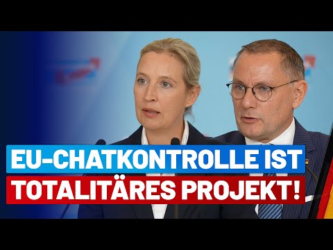 Presseerklärung der AfD-Fraktionsvorsitzenden zu EU-Chatkontrolle, Drohnenflüge und Wehrpflicht