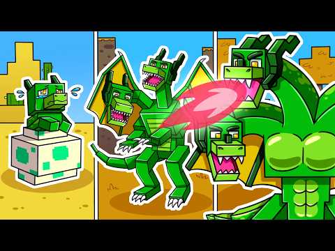 I Survived 100 DAYS as a POISON DRAGON in HARDCORE Minecraft!