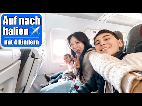 Fliegen mit 4 Kindern ✈️ Urlaub in Italien mit der ganzen Familie! Flughafen VLOG | Mamiseelen