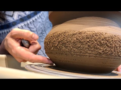 🍯 Дикая неочищенная Глина из леса Крутим фактуристый горшок Гончарная школа Волшебство керамики