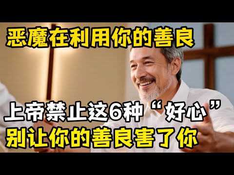 不要让你的善良被恶魔利用，这6种“好心”只会惹神不悦，善良真的越多越好吗？