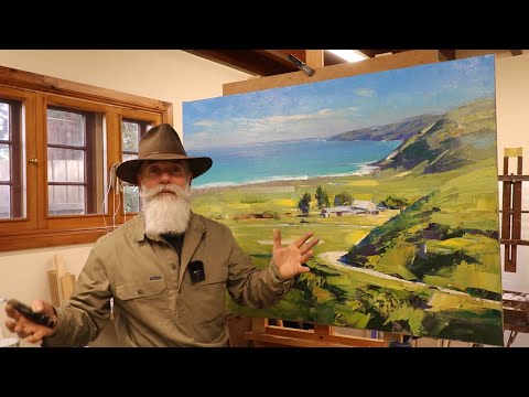 Painting ATMOSPHERE and DEPTH in a GREEN Landscape!